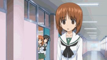 10s 5girls animated animated_gif empty_eyes flashback girls_und_panzer lowres multiple_girls photo_(medium) ptsd real_life school_uniform vietnam