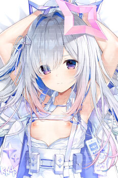 acco_(sh_in) amane_kanata angel_wings commentary_request dakimakura_(medium) dakimakura_(object) halo hololive mini_wings pillow star_halo virtual_youtuber white_wings wings