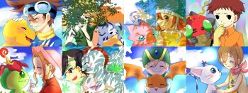 Rule 34 | 3girls, 5boys, absurdres, agumon, bird, bug, cat, digimon, digimon (creature), gabumon, glasses, gomamon, highres, ishida yamato, izumi koshiro, kido jo, multiple boys, multiple girls, palmon, patamon, piyomon, reptile, tachikawa mimi, tailmon, takaishi takeru, takenouchi sora, tentomon, wings, yagami hikari, yagami taichi