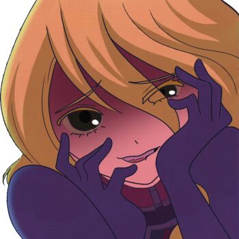 blonde_hair digimon digimon_story:_lost_evolution kernel_(digimon) long_hair looking_at_viewer teeth third-party_edit transparent_background yandere