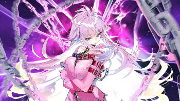 absurdres chain code_geass code_geass:_genesic_re;code gigi_(code_geass) head_tilt highres pink_hair tagme