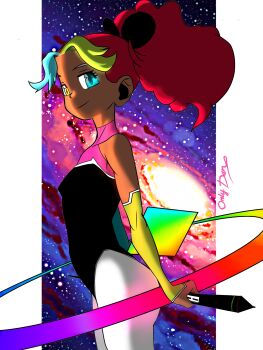 Rule 34 | bad source, dark skin, galaxy, highres, medibang, medibang paint (medium), rabbit girl