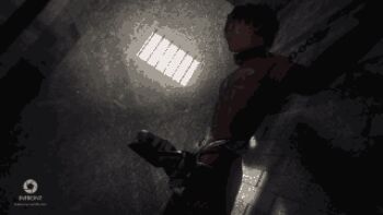 1boy animated animated_gif bdsm bondage bound chain collar forced kakeru_nyc lactation lowres machine male_focus milking_machine penis penis_milking shota