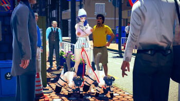 3d 3girls 6+boys all_fours anal_beads anal_tail beard bitch_taken_for_walk bitchsuit blue_hair blush body_modification bodypaint butt_plug clothed_male_nude_female day exhibitionism facial_hair fake_tail functionally_nude hands_on_own_hips human_pet humiliation leash leashed_to_another makeup mother_and_daughter multiple_boys multiple_girls mustache nipple_piercing nude original outdoors painted_clothes pet_play petgirl piddlefours piercing public_indecency road sex_toy shorts sidewalk smellgood_inc. socks street tail tattoo traffic_cone white_legwear