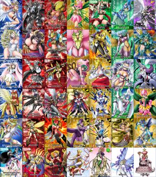 Rule 34 | absurdres, ancientirismon, ancientmermaimon, angel, angewomon, animal ears, armor, bancholilimon, bastemon, beelstarmon, blindfold, blonde hair, blue hair, blue skin, breast armor, breasts, broom, broom riding, calamaramon, card (medium), cat ears, ceresmon, ceresmon medium, cho-hakkaimon, club (weapon), colored skin, covered eyes, crescemon, darcmon, dark-skinned female, dark skin, dianamon, digimon, digimon (creature), digimon collectors, earrings, electricity, electricity ball, energy, energy ball, everyone, fairimon, fairy, flower, green skin, grey skin, gun, hat, high heels, highres, hudiemon, japanese clothes, jetsilphymon, jewelry, junomon, kinkakumon, ladydevimon, large breasts, leather, leather pants, lilamon, lilimon, lilimon x-antibody, lilithmon, lipstick, lotusmon, makeup, mask, mastemon, mermaid, mermaimon, mervamon, miko, minervamon, monster girl, multiple girls, nail polish, nun, ofanimon, official art, one eye closed, pants, plant girl, polearm, purple skin, queenchessmon, ranamon, revealing clothes, rosemon, sakuyamon, sakuyamon: miko mode, sakuyamon miko mode, school swimsuit, shiny skin, shutumon, sistermon blanc, sistermon noir, swimsuit, sword, thighhighs, third-party edit, thong, tinkermon, trident, venusmon, weapon, weddinmon, whip, wide hips, wings, wink, witch, witch hat, witchmon