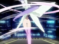 00s 1girl animated anime_screenshot ass boots breasts cleft_of_venus covered_eyes digimon digimon_frontier fairimon fairy female_pubic_hair hair_flip heart-shaped_pubic_hair henshin medium_breasts nipples orimoto_izumi peppymcfalco_(editor) pubic_hair purple_hair pussy screencap shaped_pubic_hair sound spirit_evolution tagme third-party_edit toei_company transformation uncensored video wings