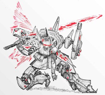 Rule 34 | 1girl, absurdres, armor, artorias the abysswalker, belt pouch, cannon, dark souls (series), dolls nest, energy sword, energy weapon, energy wings, fighting stance, full body, glowing, glowing weapon, greatsword, highres, huge weapon, mecha musume, muzzle device, on one knee, over shoulder, pointy ears, pouch, shiokaze1409, single wing, solo, sword, unidentified frame unit (dolls nest), visor (armor), weapon, weapon over shoulder, wings