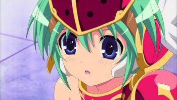 10s animated animated_gif armor blue_eyes green_hair mirim queen&#039;s_blade queen&#039;s_blade_rebellion screencap