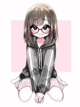 1girl artist_request black_hair blush glasses iin_chiyo kimi_no_koto_ga_dai_dai_dai_dai_daisuki_na_100-nin_no_kanojo short_hair