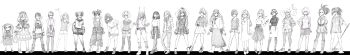 absurdres boku_no_hero_academia chart height_chart height_difference highres lineup multiple_girls tagme