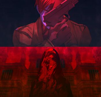 1boy batman_(series) black_bodysuit black_gloves black_hair bodysuit brown_jacket dc_comics gloves grey_bodysuit highres jacket male_focus multicolored_bodysuit muscular muscular_male open_clothes red_hood_(dc) short_hair superhero_costume tako_jirou taut_bodysuit two-tone_bodysuit