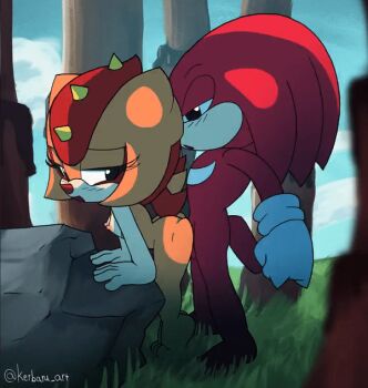 1boy 1girl animated knuckles_the_echidna loli nipples nude penis sex sonic_(series) trip_the_sungazer