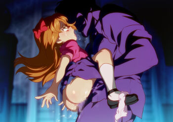 1boy 1girl ass bow censored commentary elizabeth_afton english_commentary five_nights_at_freddy&#039;s hair_bow hetero incest jcm2 loli long_hair mosaic_censoring paid_reward_available panties panties_around_leg penis saliva sex socks underwear vaginal william_afton