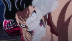 Rule 34 | 2boys, abs, age difference, alternate form, angry, animated, anime screenshot, beard, black hair, bracelet, clothes down, club, club (weapon), cross scar, devil fruit, dragon, dragon boy, dragon horns, epic, evil eyes, explosion, facial hair, fighting, flying, gear fourth, gear fourth: snakeman, giant, holding, holding weapon, horns, japanese clothes, jewelry, jumping, kaidou (one piece), kanabou, large pectorals, long hair, looking at another, male focus, monkey d. luffy, monsterification, multiple boys, muscular, mustache, night, one piece, pectorals, punching, scales, scar, scar on stomach, sharp teeth, short hair, sky, spiked bracelet, spikes, tagme, teeth, toei company, topless male, video, weapon