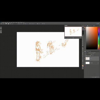 2girls akira444 animal_ears animated animated_gif black_dress blue_eyes child dress flower fox japanese_clothes kimono making-of multiple_girls original snow white_hair winter wolf_ears wolf_girl