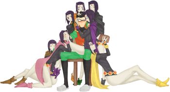 1boy 1girl black_hair blush book cape cartoon_network chair dc_comics dick_grayson glasses green_footwear mask multiple_persona open_book pink_footwear pixiv_sample purple_footwear raven_(dc) reading robin_(dc) shoes sitting teen_titans yellow_footwear