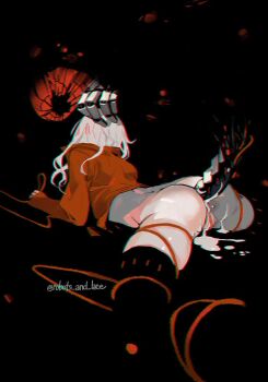 after_vaginal ass black_background bottomless criticality_(robots_&amp;_lace) cum cum_in_pussy cum_on_body erection grabbing_another&#039;s_hair hetero holding_another&#039;s_hair humanoid_robot imminent_anal imminent_penetration large_penis lying monster on_stomach pale_skin penis prosthesis prosthetic_leg pussy ratio_(robots_&amp;_lace) red_rope red_shirt robot robots_&amp;_lace rope sarah_stone sex shards shirt size_difference spread_legs twitter_username uncensored white_hair