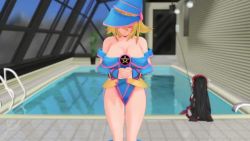 2girls 3d animated artist_request ass ass_shake audible_music bandaid bandaids_on_nipples bare_legs bare_shoulders blonde_hair blue_footwear blush_stickers boots bouncing_breasts breasts character_request cleavage dancing dark_magician_girl duel_monster hanging_breasts hat jumping large_breasts leaning_forward long_hair looking_at_viewer magical_girl multiple_girls no_bra open_mouth pasties pool rei_no_pool shiny_skin skirt smile sound standing video wardrobe_malfunction water wizard_hat yu-gi-oh! yu-gi-oh!_duel_monsters