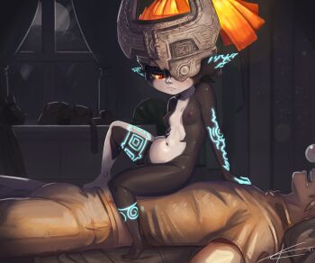 absurdres eltonel highres link midget midna nintendo see-through_clothes see-through_shirt shortstack the_legend_of_zelda the_legend_of_zelda:_twilight_princess