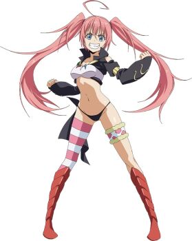 1girl milim_nava official_art pink_hair smile source_request tagme tensei_shitara_slime_datta_ken