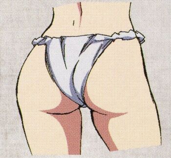 1girl ass ass_focus butt_crack from_behind hoods_entertainment huge_ass japanese_clothes manyuu_chifusa manyuu_hikenchou official_art scan takagi_jun thigh_gap thighs wide_hips