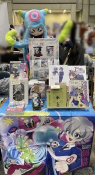 Rule 34 | amphimon, android, armor, bandaged arm, bandages, blue eyes, digimon, digimon (creature), digimon ghost game, diving suit, full armor, gynoid, higashimitarai kiyoshiro, highres, jellyfish girl, jellymon, mask, mecha girl, monster girl, no eyes, photo (medium), robot girl, short hair, tentacle hair, tentacles, teslajellymon, thetismon, translation request, white hair