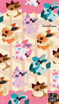 animal_focus blue_eyes blue_fur blue_sclera bow brown_bow brown_eyes brown_fur colored_sclera ear_bow eevee espeon flareon forehead_jewel gem gen_1_pokemon gen_2_pokemon gen_4_pokemon gen_6_pokemon glaceon highres meme_(sleepsheep) neck_fur nintendo no_humans orange_fur pokemon pokemon_(creature) pokemon_focus purple_fur red_gem ribbon star_(symbol) sylveon yellow_fur