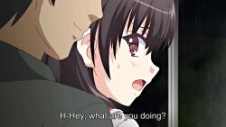 1boy 2girls animated anime_screenshot anus ass bent_over black_shirt blood blue_shorts blush bouncing_breasts breasts brown_eyes brown_hair brown_pants censored cleft_of_venus clenched_teeth clothed_sex clothes_lift clothing_aside cum cum_in_pussy cum_overflow defloration english_text female_orgasm from_below hands_on_another&#039;s_hips hard-translated hetero highres indoors kamishiro_sakura kamishiro_shouhei kitchen large_breasts legs_together long_hair long_sleeves looking_back moaning mosaic_censoring multiple_girls multiple_views navel one_eye_closed open_mouth orgasm panties panties_aside pants penis pink_panties pleated_skirt pov pov_crotch pussy pussy_juice rape red_hair red_scarf red_skirt sailor_collar scarf school_uniform serafuku sex sex_from_behind shimozuru_nanami shirt short_hair short_sleeves shorts skirt skirt_lift sneaky socks soshite_watashi_wa_ojisan_ni... sound standing standing_sex stealth_sex subtitled tagme tears teeth thigh_sex thighs third-party_edit towel towel_on_head underwear vaginal video waist_grab wet wet_clothes wet_panties white_socks yellow_shirt