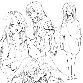 Rule 34 | 1boy, 1girl, alvis uniform, brother and sister, cropped jacket, dress, greyscale, jacket, long hair, michi naka, minashiro kaguya, minashiro sakuya, monochrome, shirt, siblings, simple background, sketch, soukyuu no fafner, trap, twins, white background