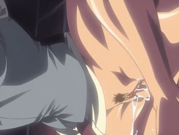 00s 1futa 1girl 2004 animated animated_gif anime_screenshot bent_over bible_black bible_black_new_testament black_hair black_pubic_hair bottomless close-up cum cum_in_pussy cum_overflow cumdrip deep_penetration defloration excessive_cum excessive_pussy_juice female_bank_teller_(shin_bible_black) from_below futa_with_female futanari imari_kurumi leg_up penis pubic_hair pussy pussy_bulge pussy_juice qvga rape sex shin_bible_black tagme vaginal