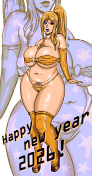 1girl breasts happy_new_year huge_breasts long_hair metroid new_year nintendo samus_aran solidusgrilo