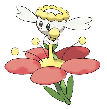 Rule 34 | blush, blush stickers, flabebe, flabebe (red flower), flower, full body, gen 6 pokemon, highres, nintendo, no humans, official art, pokemon, pokemon (creature), pokemon focus, pokemon xy, red flower, solo, sugimori ken, third-party source, transparent background