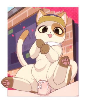 1boy 1girl :3 absurdres bestiality cat cum cum_in_pussy cum_overflow fang furry half-life half-life_(series) half-life_3 heart-shaped_tongue hetero highres kekitopu looking_at_viewer open_mouth penis pussy sex steam_(platform) steam_sale_cat stomach_bulge uncensored vaginal