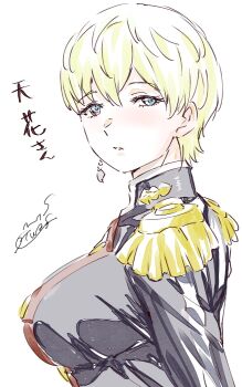 1girl blonde_hair blue_eyes breasts izumo_tenka large_breasts mato_seihei_no_slave solo