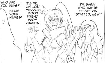 english_text fire_emblem fire_emblem:_the_blazing_blade fire_emblem_heroes florina_(fire_emblem) florina_(ninja)_(fire_emblem) kiran_(fire_emblem) lyn_(fire_emblem) lyn_(ninja)_(fire_emblem) nintendo revolverwing shuriken tagme weapon