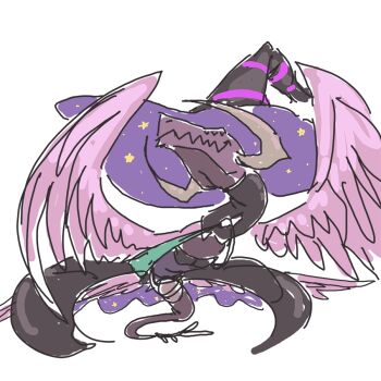 davewaterfalls dragon dragon_horns feathered_wings fire_emblem fire_emblem_awakening grima_(fire_emblem) hat horns nintendo robe simple_background star_(symbol) wings witch_hat