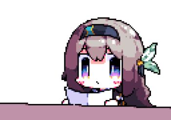 >_< 1girl ^^^ animated animated_gif attack_trail bisected black_headband bug chibi chibi_only cockroach destruction downvote_(downvote_me) dust_cloud explosion firefly_(honkai:_star_rail) grey_hair hair_ornament headband honkai:_star_rail honkai_(series) insect neckerchief pixel_art planet rolled-up_newspaper rubble wing_hair_ornament yellow_neckerchief