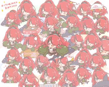 Rule 34 | > <, 1girl, :3, :d, :t, absurdres, beanie, black gloves, black hair, black shorts, blush, blush stickers, box, breasts, cardboard box, chibi, cleavage, closed eyes, closed mouth, cosplay, dawn (pokemon), dawn (pokemon) (cosplay), fang, fingerless gloves, food, food on face, gloves, green jacket, grey eyes, gun, hair over one eye, handgun, hat, heart, highres, holding, holding gun, holding poke ball, holding weapon, in box, in container, jacket, lain paterson, lain paterson (1st costume), long sleeves, mahjong, mahjong tile, medium breasts, mitarashi neko, multicolored hair, multiple views, navel, nijisanji, nintendo, nose blush, open clothes, open fly, open jacket, open mouth, open shorts, parted lips, poke ball, poke ball (basic), pokemon, pokemon diamond/pearl/platinum, ponytail, pout, puffy long sleeves, puffy sleeves, red hair, shorts, sleeves past fingers, sleeves past wrists, smile, sparkle, streaked hair, stuffed animal, stuffed shark, stuffed toy, tears, translation request, tricycle, virtual youtuber, wavy mouth, weapon, white background, white hat, xd