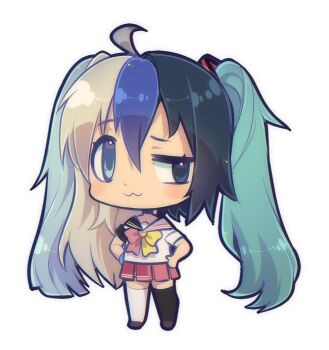 artist_request chibi futaba_channel moetron non-web_source self-upload simple_background twintails