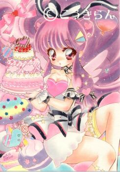 1girl closed_mouth double_bun dress full_body hair_bun highres long_hair lying purple_hair ranma_1/2 red_dress red_eyes shampoo_(ranma_1/2) sidelocks solo