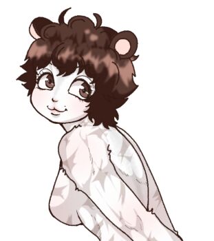 Rule 34 | 1girl, :3, animal ears, brown eyes, brown hair, female focus, furry, furry female, genderswap, genderswap (mtf), grappler baki, hamster, hamster ears, hanma baki, highres, looking at viewer, solo, transformation