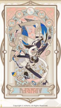 1girl animal_ears black_gloves black_hood boots cat_ears cat_girl cat_tail cipher_(honkai:_star_rail) faceless faceless_female fingerless_gloves full_body gloves gold_boots grey_hair high_heel_boots high_heels honkai:_star_rail honkai_(series) jewelry official_art solo tail