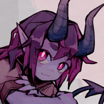 1girl bad_tag claws demi_(lunacid) demon_girl demon_horns demon_tail female_focus helmet horns lunacid red_eyes tagme tail video_game