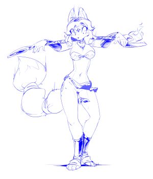 1girl :< animal_ears animal_feet animal_nose arm_tattoo arms_up artist_name bandeau blush body_fur breasts claws closed_mouth clothes_lift constricted_pupils elizzylilith embarrassed female_focus foot_wraps forehead_jewel fox_ears fox_girl fox_tail full_body furry furry_female gem hair_intakes hairband heel_up holding holding_behind_back holding_behind_neck holding_polearm holding_spear holding_weapon holding_weapon_behind_back jewelry krystal leg_tattoo legs loincloth loincloth_lift looking_down medium_breasts monochrome navel neck_ring necklace nintendo no_panties nose_blush polearm pussy shin_guards short_hair sidelocks signature simple_background sketch snout solo spear standing star_fox star_fox_adventures stomach tail tattoo thighs uncensored weapon weapon_across_shoulders white_background wide-eyed wind wind_lift