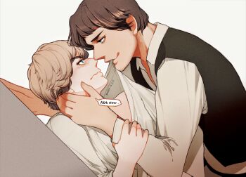 2boys blonde_hair blue_eyes han_solo luke_skywalker multiple_boys star_wars star_wars:_a_new_hope tagme yaoi