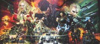 1960s_(style) 2girls 6+boys aircraft annotation_request artillery assault_rifle attack_helicopter aura beret beta_c-mag big_boss big_joe_5_crossbow blonde_hair bolt_action bow_(weapon) camouflage carbine colt_single_action_army crease crew-served_weapon crossbow d-21 davy_crockett_(nuclear_weapon) double-drum_magazine drone drum_magazine dual_wielding ekranoplan electricity energy energy_fist epic eva_(metal_gear) explosion flamethrower flammenwerfer_41 flying_platform formal_clothes gloves glowing goggles ground-effect_vehicle gun gunship handgun hat helicopter helicopter_gunship high-capacity_magazine holding hovercraft konami little_joy_crossbow lockheed_d-21 lockheed_m-21 long_hair m-21_blackbird m-28_davy_crockett m16 m1911 m231_firing_port_weapon m388 magazine_(weapon) mauser_c96 mecha metal_gear_(series) metal_gear_solid_3:_snake_eater mi-24 mig-21 military military_uniform military_vehicle missile monocle mosin-nagant motor_vehicle motorcycle multiple_boys multiple_girls mushroom_cloud naked_snake nikolai_stepanovich_sokolov nuclear_artillery nuclear_explosion nuclear_missile nuclear_weapon official_art ohrai_noriyoshi oldschool patriot_(metal_gear) pistol realistic recoilless_gun retro_artstyle revolver revolver_ocelot rifle robot scan screw-propelled_vehicle shagohod shansi_type_17 short-barreled_rifle sniper_rifle sokolov soviet takani_yoshiyuki tank the_boss the_end_(metal_gear) the_fear the_fury the_pain the_sorrow traditional_media vehicle vtol vva-14 w54 watercraft weapon weapon_of_mass_destruction wheelchair williams_x-jet yevgeny_borisovitch_volgin