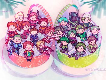 Rule 34 | 3girls, 6+boys, abel (fire emblem), alberta (fire emblem), alec (fire emblem), alen (fire emblem), animal ears, armor, blonde hair, cain (fire emblem: shadow dragon), carina (fire emblem), commentary request, cow ears, cow girl, dark-skinned female, dark skin, fire emblem, fire emblem: genealogy of the holy war, fire emblem: mystery of the emblem, fire emblem: new mystery of the emblem, fire emblem: radiant dawn, fire emblem: the binding blade, fire emblem: the blazing blade, fire emblem: the sacred stones, fire emblem awakening, fire emblem fates, fire emblem shadows, forde (fire emblem), frankedz, gift, green armor, green hair, holding, holding gift, horns, kaze (fire emblem), kent (fire emblem), kieran (fire emblem), kyle (fire emblem), lance (fire emblem), long hair, luke (fire emblem), mask, mini person, miniboy, minigirl, mouth mask, multiple boys, multiple girls, naoise (fire emblem), ninja mask, nintendo, oscar (fire emblem), red armor, red hair, roderick (fire emblem), sain (fire emblem), saizo (fire emblem), scar, scar across eye, scar on face, short hair, stahl (fire emblem), sully (fire emblem), tail