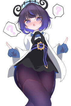 1girl @_@ absurdres gwynn_(pokemon) highres kannagi_(fate55) nintendo pokemon pokemon_legends:_z-a purple_eyes simple_background solo white_background