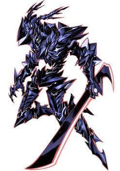 1other antlers armor black_knife_(deltarune) covered_horns deltarune full_armor full_body highres holding holding_sword holding_weapon horns knight nameno92372763 roaring_knight solo sword utdr_(toby_fox) weapon