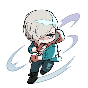 Rule 34 | 1boy, arms up, artist request, asymmetrical hair, bags under eyes, black boots, blonde hair, blue eyes, blue jacket, blue pants, boots, closed mouth, commentary request, denim, dot nose, ed (street fighter), fingerless gloves, frown, full body, gift art, gloves, hood, hood down, hooded jacket, jacket, jeans, jitome, korean commentary, long sleeves, looking to the side, male focus, multicolored clothes, open clothes, open jacket, pants, red gloves, red hood, second-party source, sideways glance, simple background, solo, standing, standing on one leg, street fighter, street fighter 6, white background